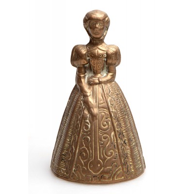 Колокольчик для прислуги "Дама в нарядном платье", Латунь, Великобритания, первая половина ХХ века