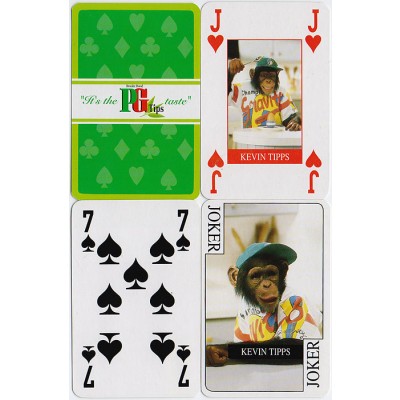 Игральные карты "PG Tips". Колода 52 карты и 2 джокера. Китай, 1990-е гг.