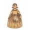 Колокольчик миниатюрный "Дама с корзинкой". Латунь, Великобритания. 1930 - е гг. вид 2