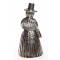 Колокольчик "Дама в валлийском костюме". Латунь, серебрение. Западная Европа, первая половина ХХ века. вид 3