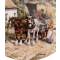 Декоративная тарелка настенная "Платный проезд", сельский пейзаж Джон Чапман, фарфор Royal Doulton, Великобритания, винтаж, 1980-е гг.. вид 2