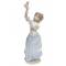 Статуэтка винтажная "Девочка с голубкой". Фарфор. Высота 27 см. Nao для Lladro, Испания, 1981 год. вид 2