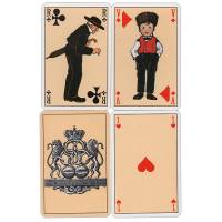 Игральные карты "Hansi",  54 листа с 2 джокерами, 1 доп. картой. Франция, 1994 год