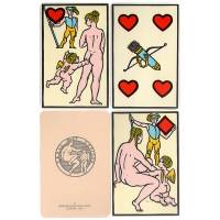 Игральные карты "Venus & Cupidon" №23. Ограниченный тираж. 54 листа с 2 джокерами, 1 доп.картой. Италия,  1985