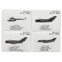 Коллекционные карты "Visual Aircraft Recognition". 54 карты, США, 1977