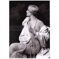 Девушка в жемчужном ожерельи. Репродукция с антикварной фотографии начала ХХ века