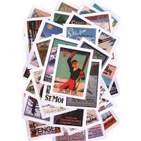 Комплект из 60 открыток "Реклама лыжных курортов и соревнований"