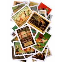 Комплект из 60 открыток "Реклама железнодорожных компаний"