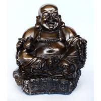 Статуэтка "Смеющийся Будда",  гипс, бронзирование. Китай, 2010 год