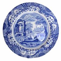 Большая столовая тарелка. Фаянс, деколь. Spode, Великобритания, середина ХХ века