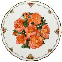 Сара Энн Шофилд "Elizabeth Of Glamis", декоративная тарелка. Фарфор, деколь, золочение. Royal Albert, Великобритания, 1990-е гг.