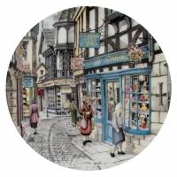 Колин Уорден "Магазин игрушек", декоративная тарелка. Фарфор, деколь. Royal Doulton, Великобритания, 1990 год