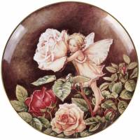 Сесиль Мари Бейкер "Фея роз", декоративная тарелка. Фарфор, деколь с подрисовкой, золочение. Border, Великобритания, 1987 год