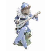 Статуэтка винтажная "Бренчание", Фарфор, высота 19 см, Nao для Lladro, Испания, 1988 год