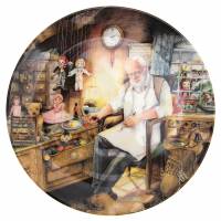 Сьюзан Нил "Игрушечных дел мастер", декоративная тарелка. Фарфор, деколь. Royal Doulton, Великобритания, 1993 год