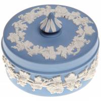 Шкатулка для мелочей "Виноград", фарфор, винтаж, Wedgwood, Великобритания, конец ХХ века
