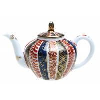 Чайник миниатюрный коллекционный "Meissen". Фарфор, деколь, золочение. Franklin Mint, Великобритания, 1985 год
