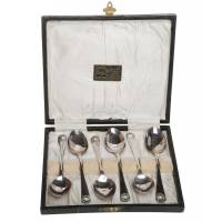 Набор чайных ложек, 6 шт. Металл, глубокое серебрение E.P.N.S. James Walker, Великобритания, 1930-е гг.