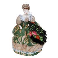 Кукла на чайник "Хозяюшка". Фарфор, роспись, текстиль, ручная работа. Россия