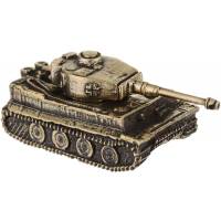 Миниатюрная модель танка "Tiger I". Бронза, литье, авторскя работа. Россия