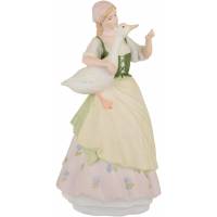 Статуэтка винтажная "Девушка с гусыней", Фарфор, Высота 20 см, Wedgwood, Великобритания, 1990-е гг.