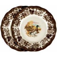 Пара столовых тарелок "Утки". Фаянс. Royal Worcester, Великобритания, конец 20 века