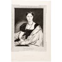 Портрет мадам Девокай. Офорт, Франция, вторая половина 19 века
