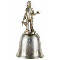 Колокольчик "За подарками". Металл, серебрение. Danbury Mint, США, вторая половина 20 века