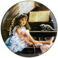 Декоративная тарелка "Репетиция". Фарфор, США, 1988 год