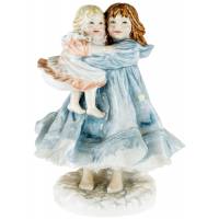 Винтажная статуэтка "Любовь". Высота 19 см. Фарфор. Royal Worcester, Великобритания, вторая половина 20 века