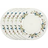 Набор тарелок для салата "Чертополох", 5 шт. Фарфор. Royal Albert, Великобритания, конец 20 века