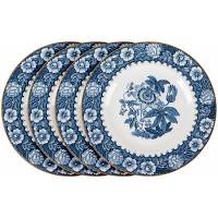 Комплект тарелок для салата "Восточный мотив", 4 шт. Фарфор. Burslem, Великобритания, первая половина 20 века