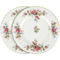 Пара тарелок для салата "Мускусные розы". Фарфор. Royal Albert, Великобритания, конец 20 века