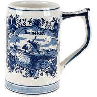 Пивная кружка "Хейнекен". Фаянс. Delft Blue, Голландия, вторая половина 20 века