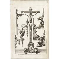 Жан Лепотр. Распятие. Резцовая гравюра. Франция, середина 17 века