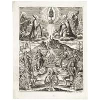 Поклонение. Резцовая гравюра. Германия, около 1700 года