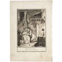 Любовник в волчьей шкуре. Офорт. Франция, 18 век
