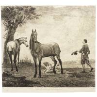 Обман коня. Офорт. Франция, около 1820 года
