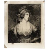 Женский портрет. Офорт. Вторая половина 19 века