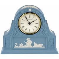 Часы настольные. Голубой бисквит, кварцевый механизм. Wedgwood, Великобритания, вторая половина XX века