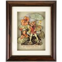 Сесиль Мари Бейкер "Фея настурции", иллюстрация в деревянной раме. John Ellam, Англия, конец 20 века