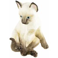 Статуэтка винтажная "Сиамский котенок". Фарфор. Высота 11 см. , Royal Worcester, Великобритания, 1978 год