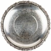 Тарелка декоративная. Металл, серебрение. Западная Европа, вторая половина ХХ века