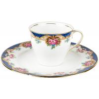 Чашка и десертная тарелка "Мария Антуанетта". Фарфор. Aynsley, Великобритания, первая половина 20 века