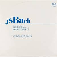 Виниловая пластинка J S Bach Иоган Себастиан Бах BWV 825, 807, 816 Зузана Ружичкова чембало 1LP