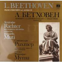 Виниловая пластинка Beethoven Richter Святослав Рихтер Бетховен Концерт N3 дирижер Риккардо Мути (1 LP)