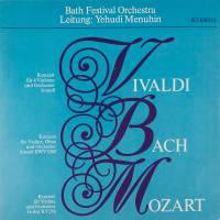 Виниловая пластинка Vivadi Mozart Bach Вивальди Моцарт Иоганн Себастиан Бах Концерты Иегуди Менухин 1LP
