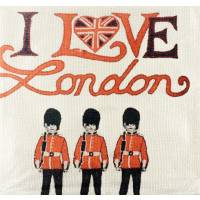 Наволочка декоративная "I love London" 45 х 45 см