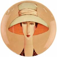 Дэнни Макбрайд "Эмма" декоративная тарелка , фарфор, диаметр 20,5 см, конец 20 века