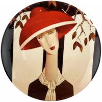 Дэнни Макбрайд "Шарлотта" декоративная тарелка , фарфор, диаметр 20,5 см, конец 20 века